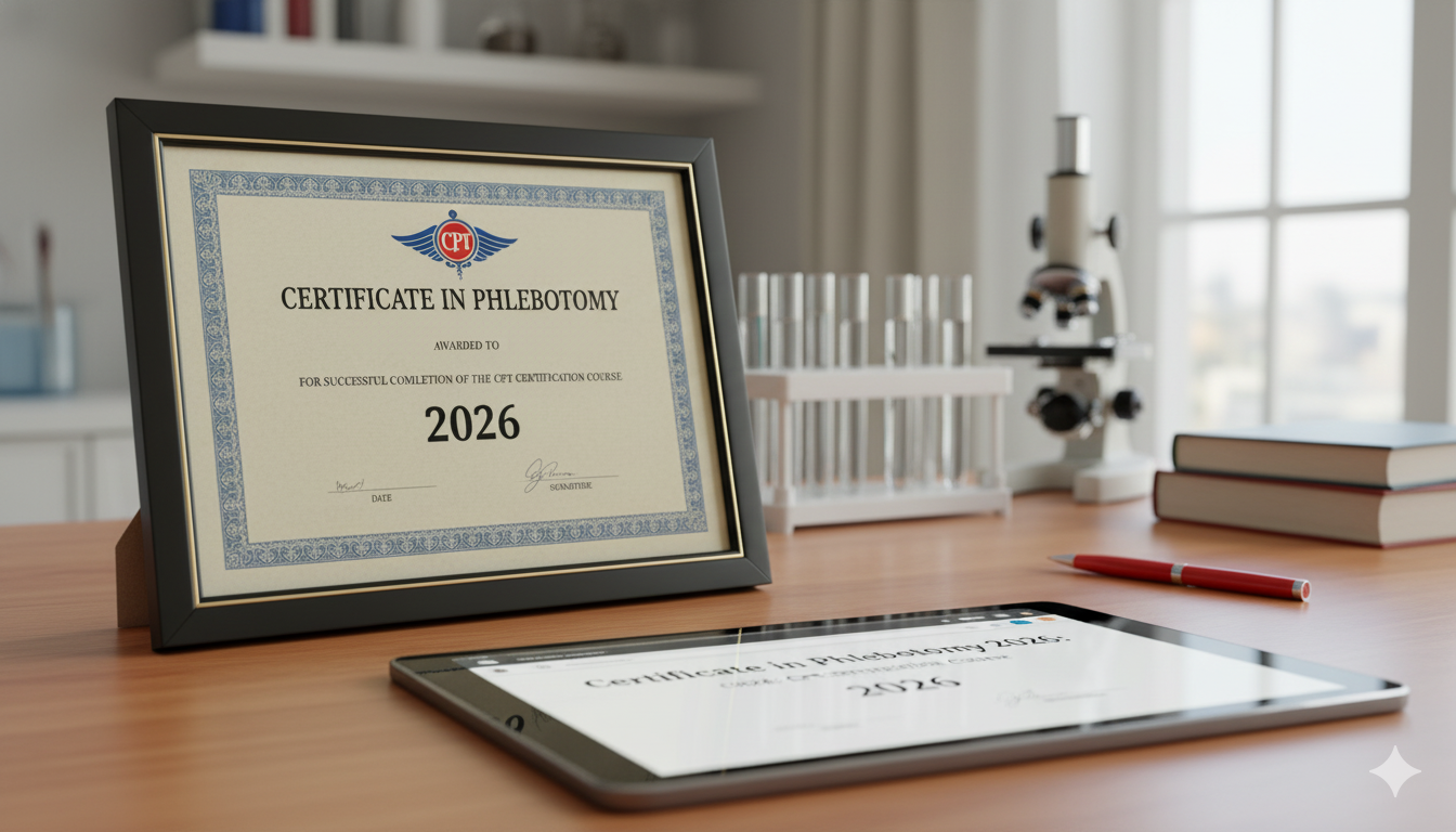 Certificate in Phlebotomy 2026: CPT Certification Course