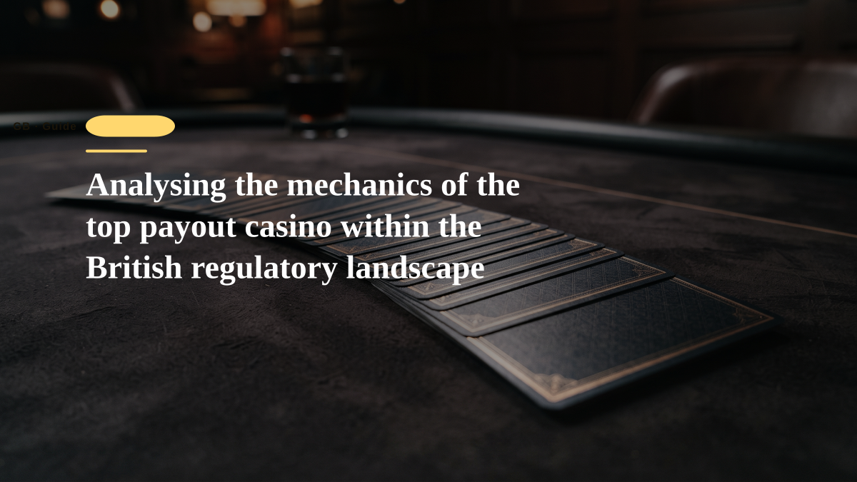 Analysing the mechanics of the top payout casino within the British regulatory landscape