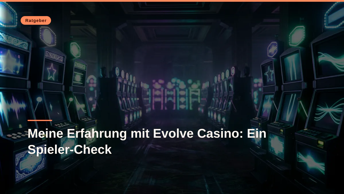 Meine Erfahrung mit Evolve Casino: Ein Spieler-Check