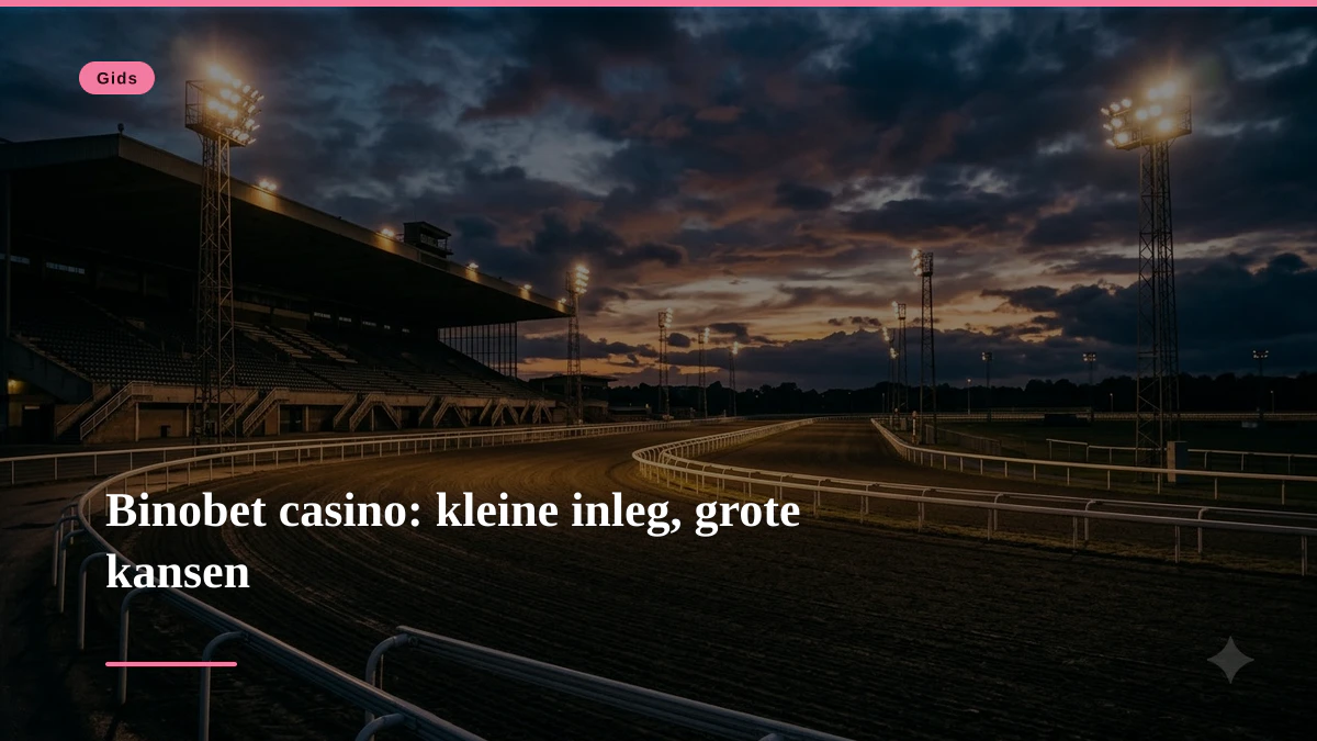 Binobet casino: kleine inleg, grote kansen