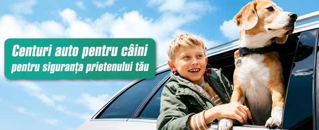 Centura auto NextWave pentru caini, reglabila si elastica - imagine 1