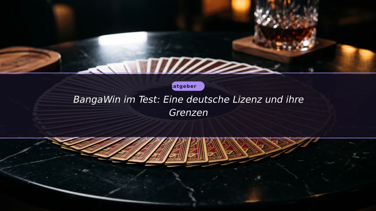BangaWin im Test: Eine deutsche Lizenz und ihre Grenzen