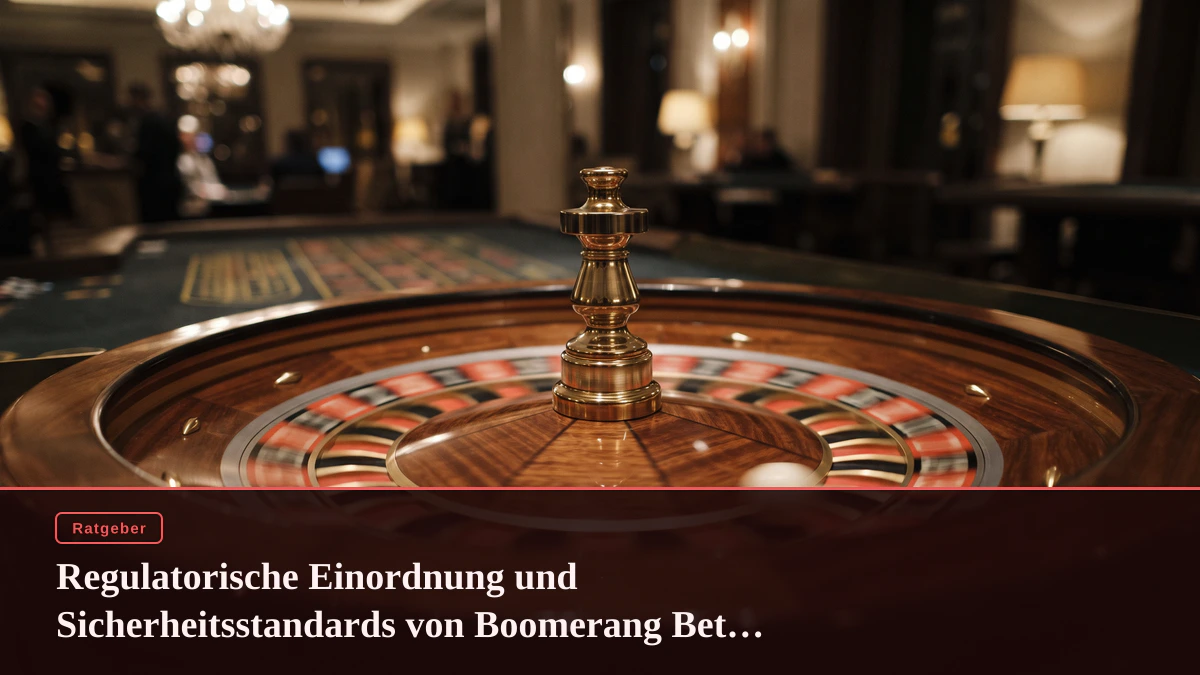 Regulatorische Einordnung und Sicherheitsstandards von Boomerang Bet Casino