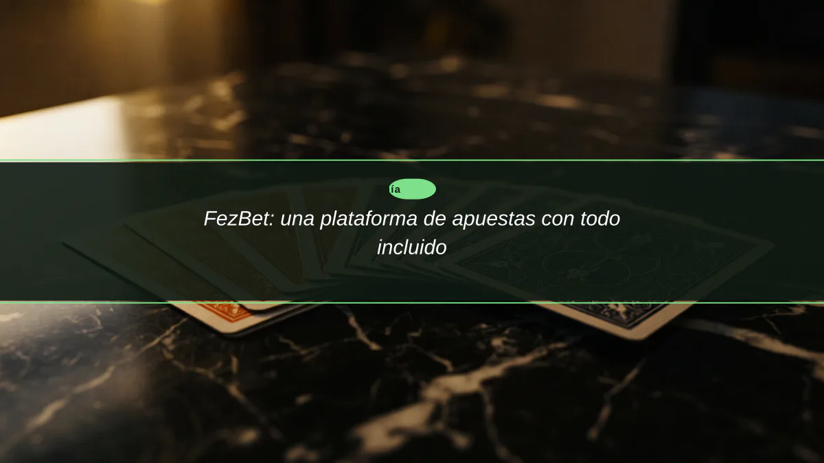 FezBet: una plataforma de apuestas con todo incluido