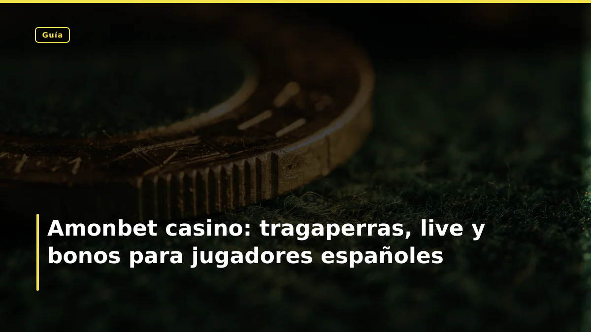 Amonbet casino: tragaperras, live y bonos para jugadores españoles