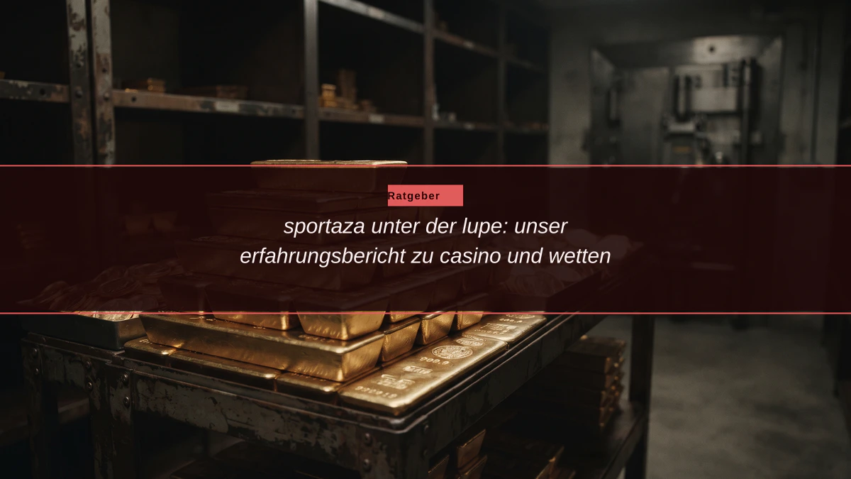 sportaza unter der lupe: unser erfahrungsbericht zu casino und wetten