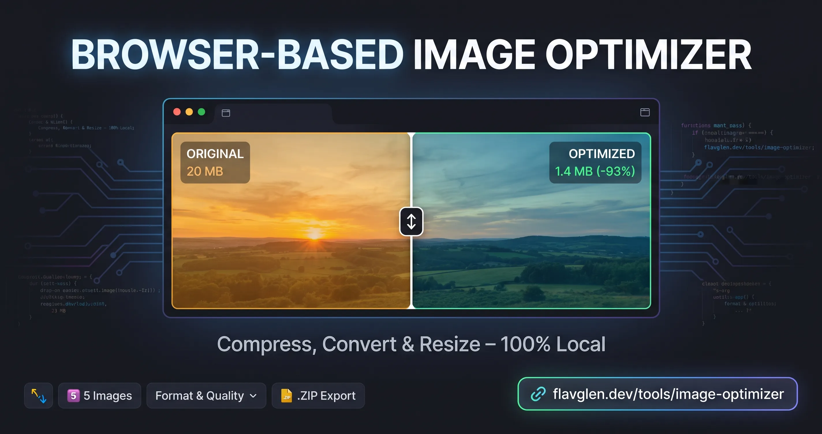 How I Built a Browser-Only Image Compressor: Architecture and Process