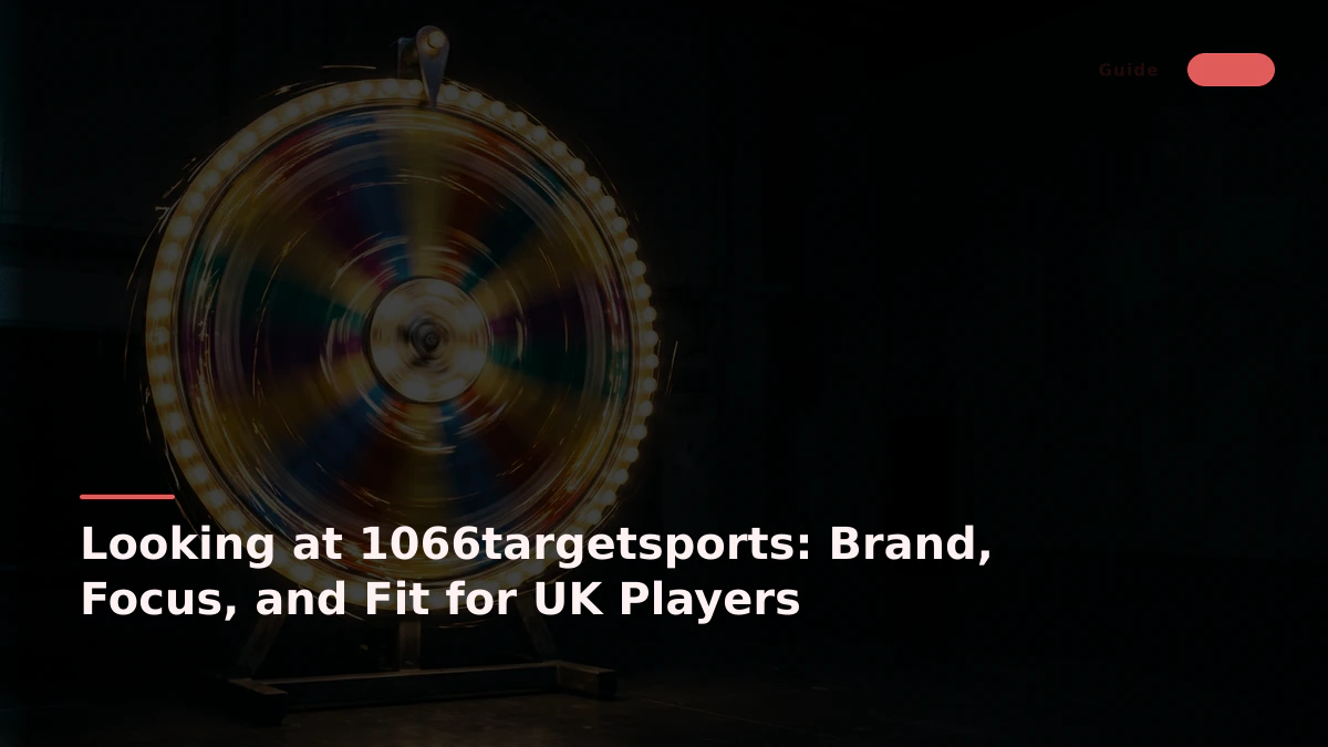 Looking at 1066targetsports: Brand, Focus, and Fit for UK Players