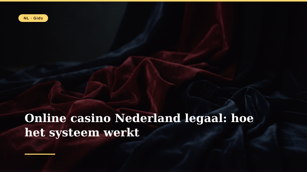 Online casino Nederland legaal: hoe het systeem werkt