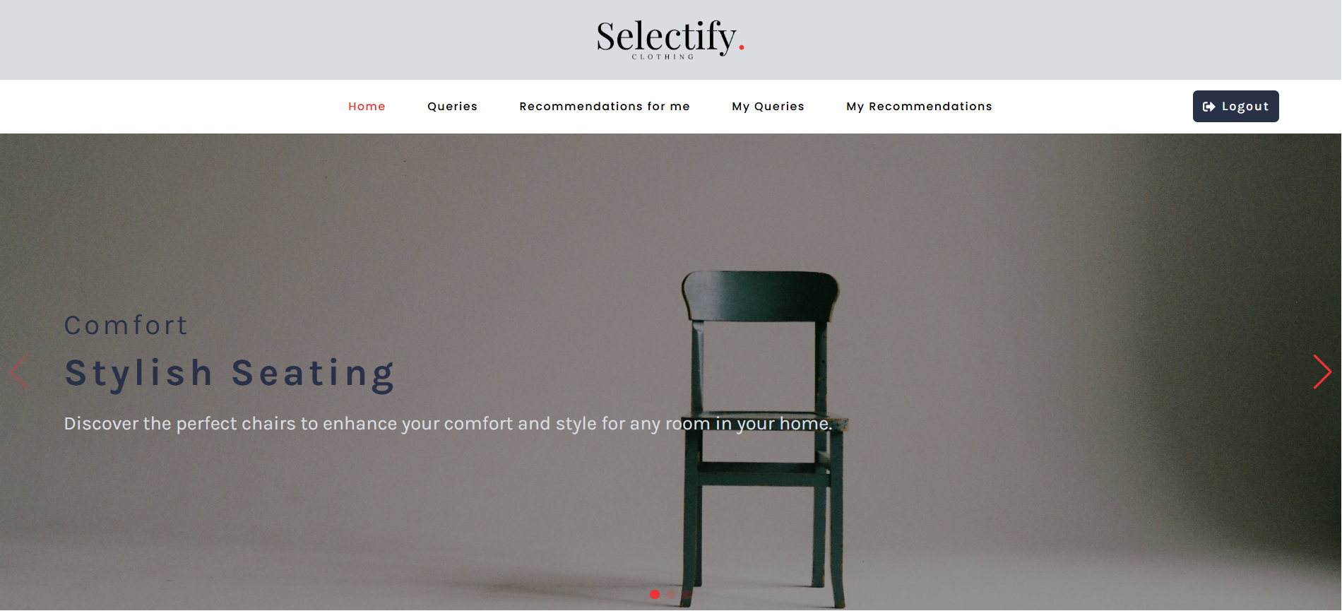 Homepage Screenshot