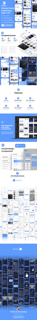 Evanto - Virtual Event Organizing App UI Kit For Figma