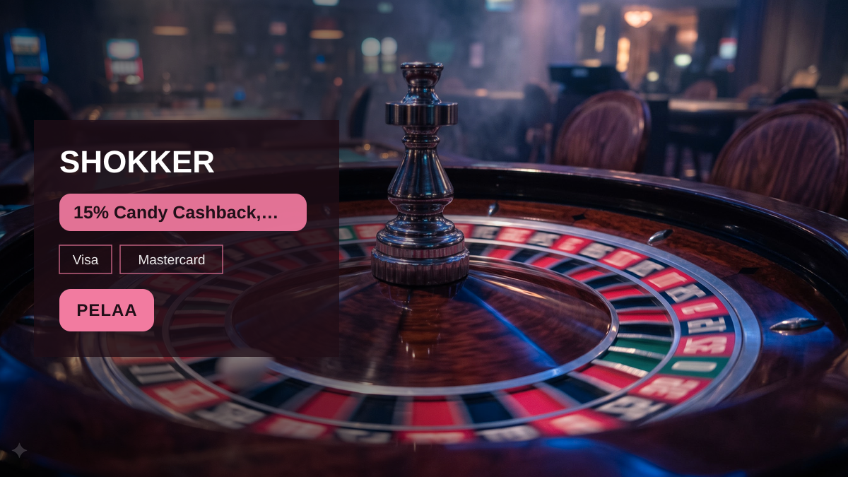 SHOKKER kasino &mdash; tervetuliaisbonus 15% Candy Cashback, &euro;10, maksutavat: Visa, Mastercard, Skrill, Bitcoin, Ethereum