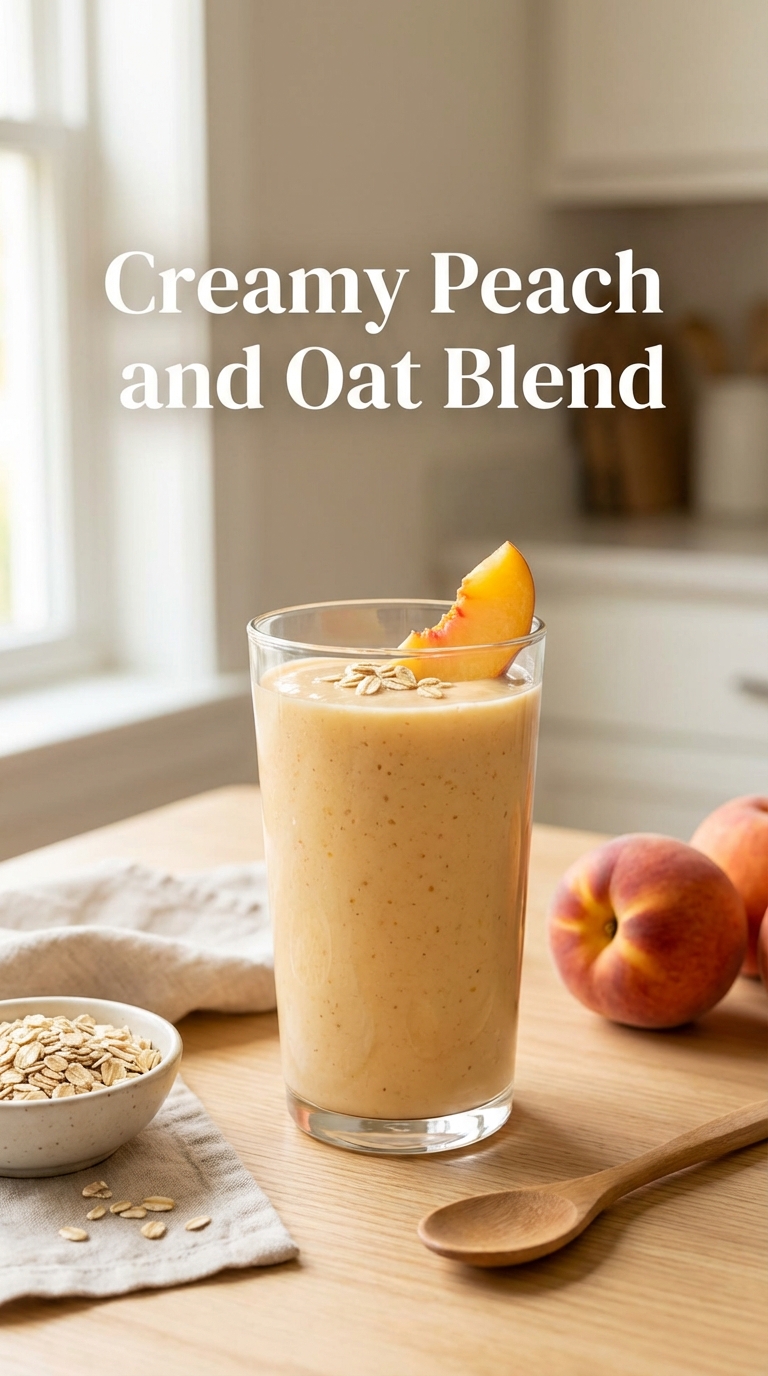 Creamy Peach and Oat Blend — Keeps You Full All Morning