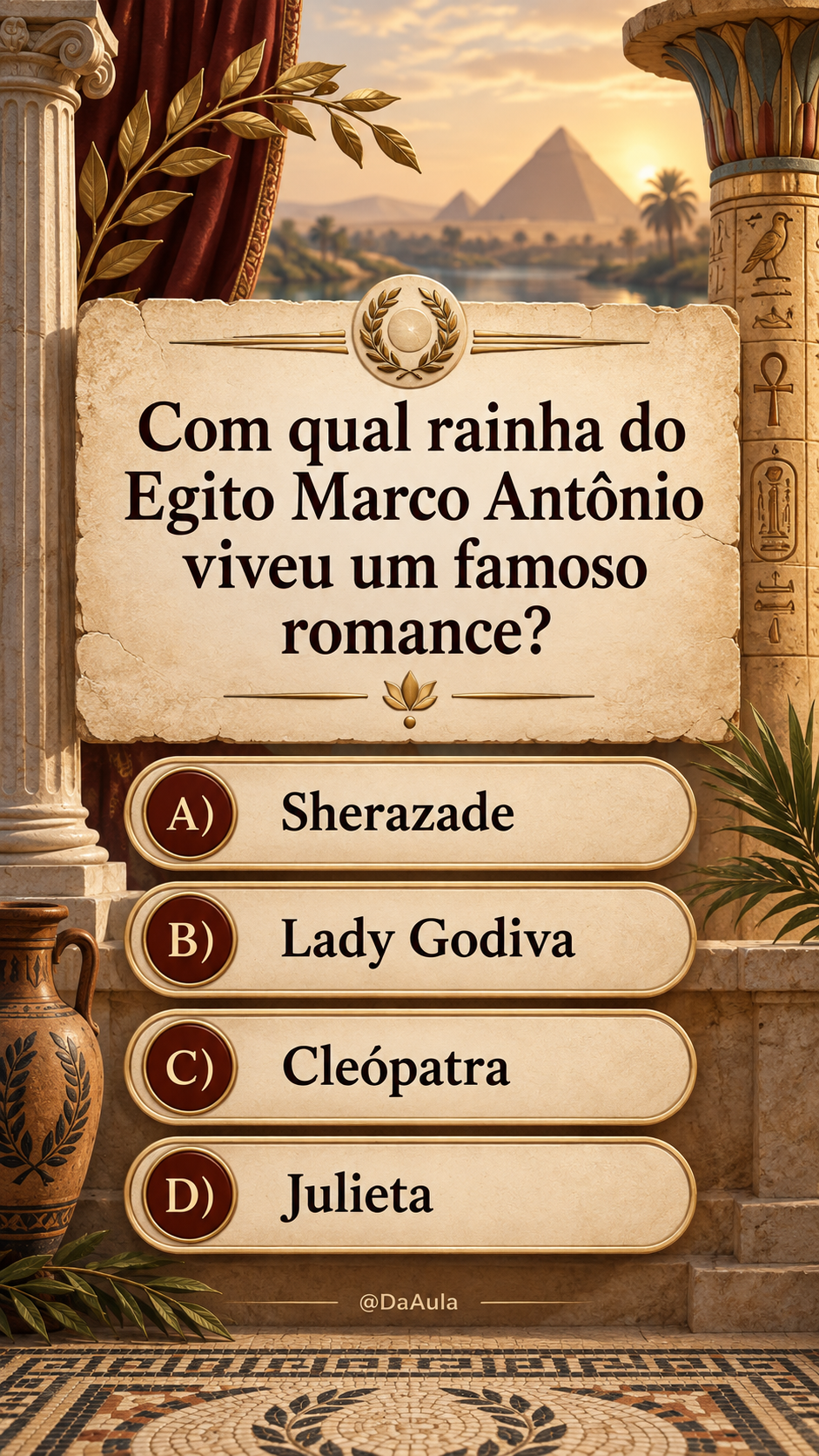 Cleópatra e Marco Antônio: como começou um dos romances mais famosos da Antiguidade?