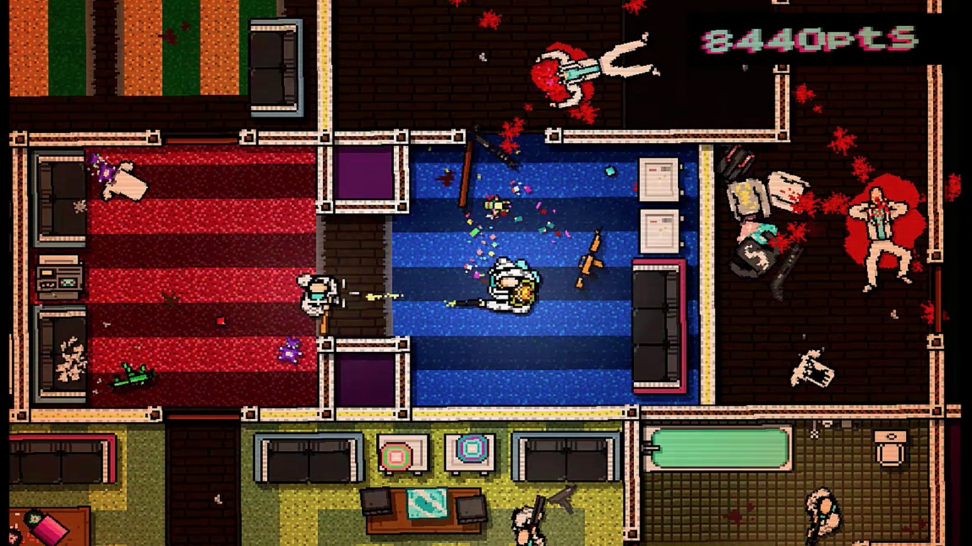 Captura de pantalla de gameplay de Hotline Miami #2