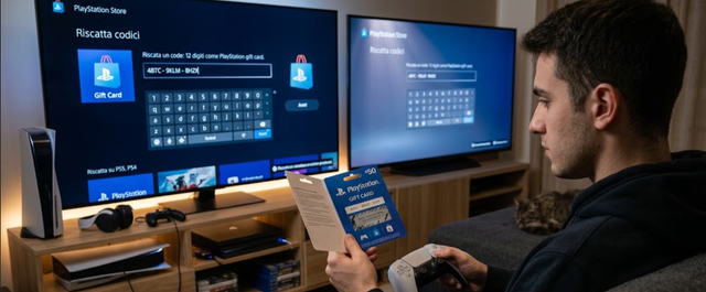 Come Riscattare la Gift Card PlayStation su PS5 e PS4
