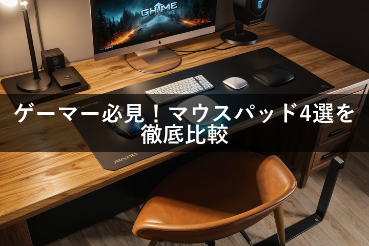 ゲーマー必見!マウスパッド4選を徹底比較