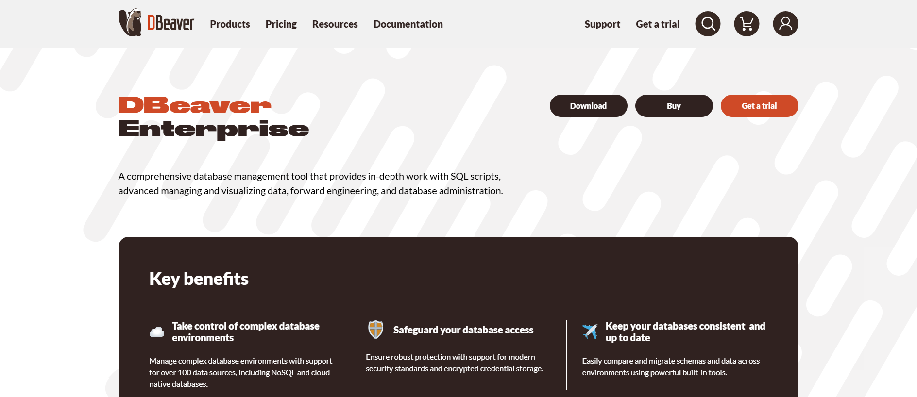 Stored capture of dbeavertools.com