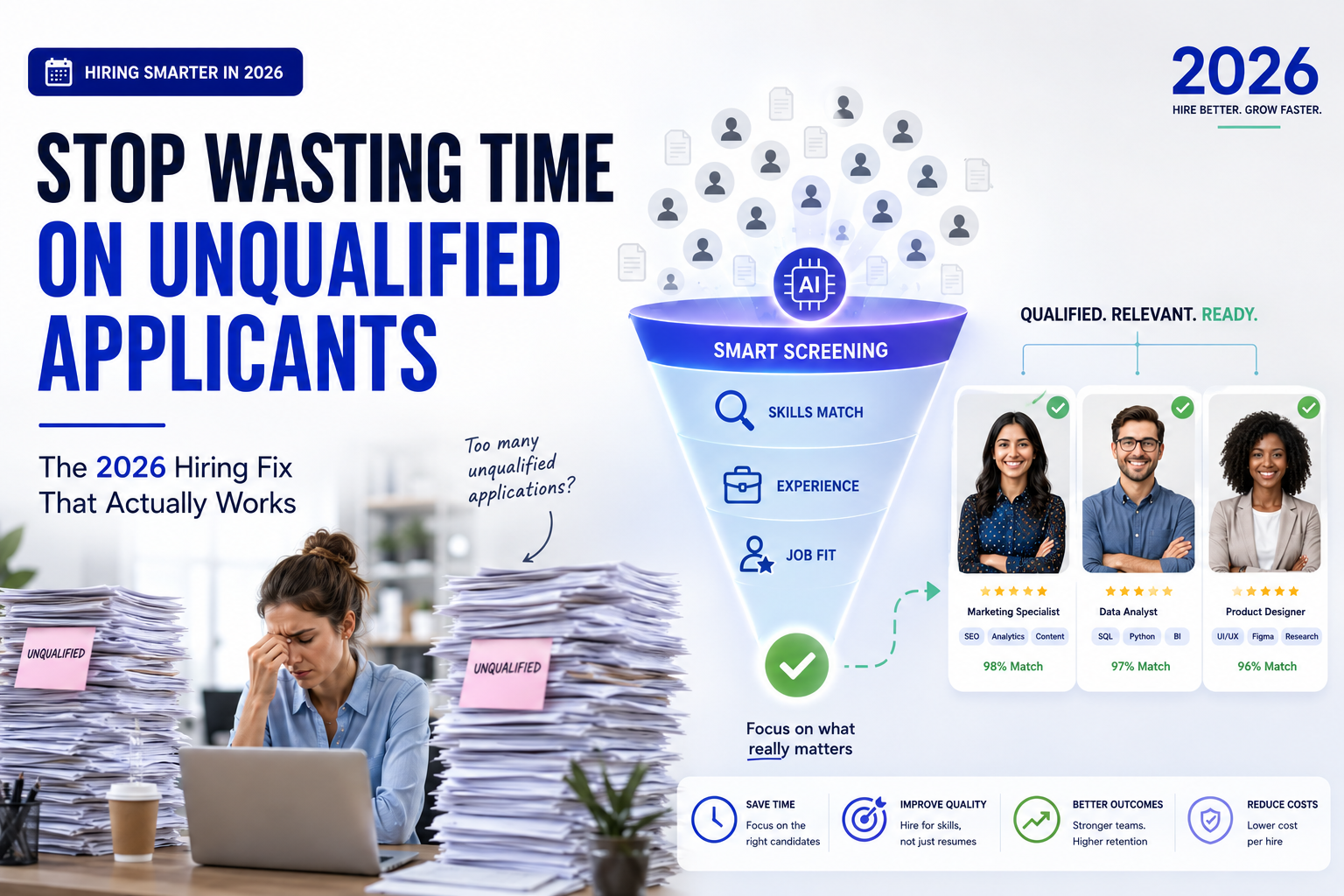 Stop wasting time on unqualified applicants – AI smart screening funnel for better hiring in 2026