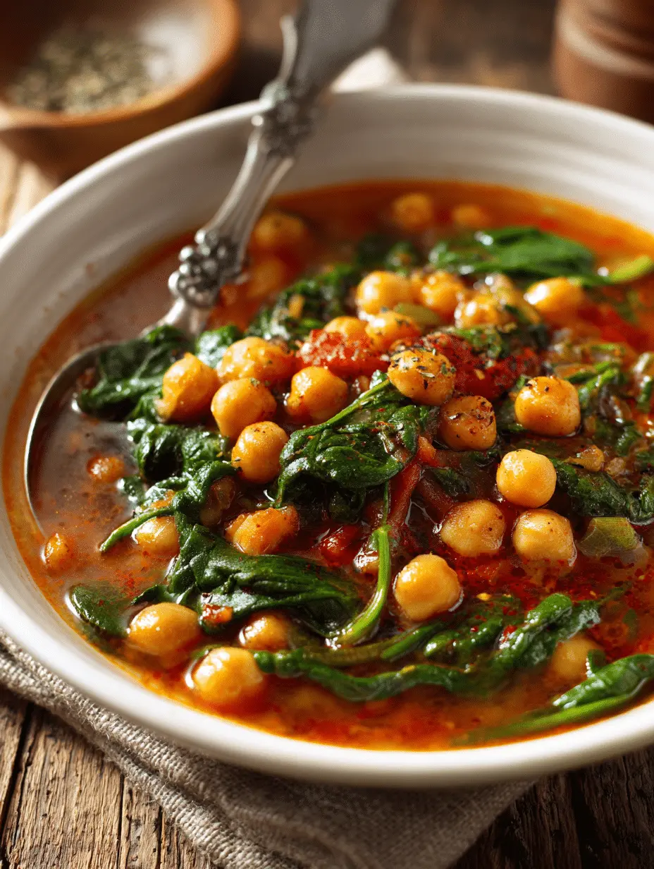 Chickpea Spinach Stew 
