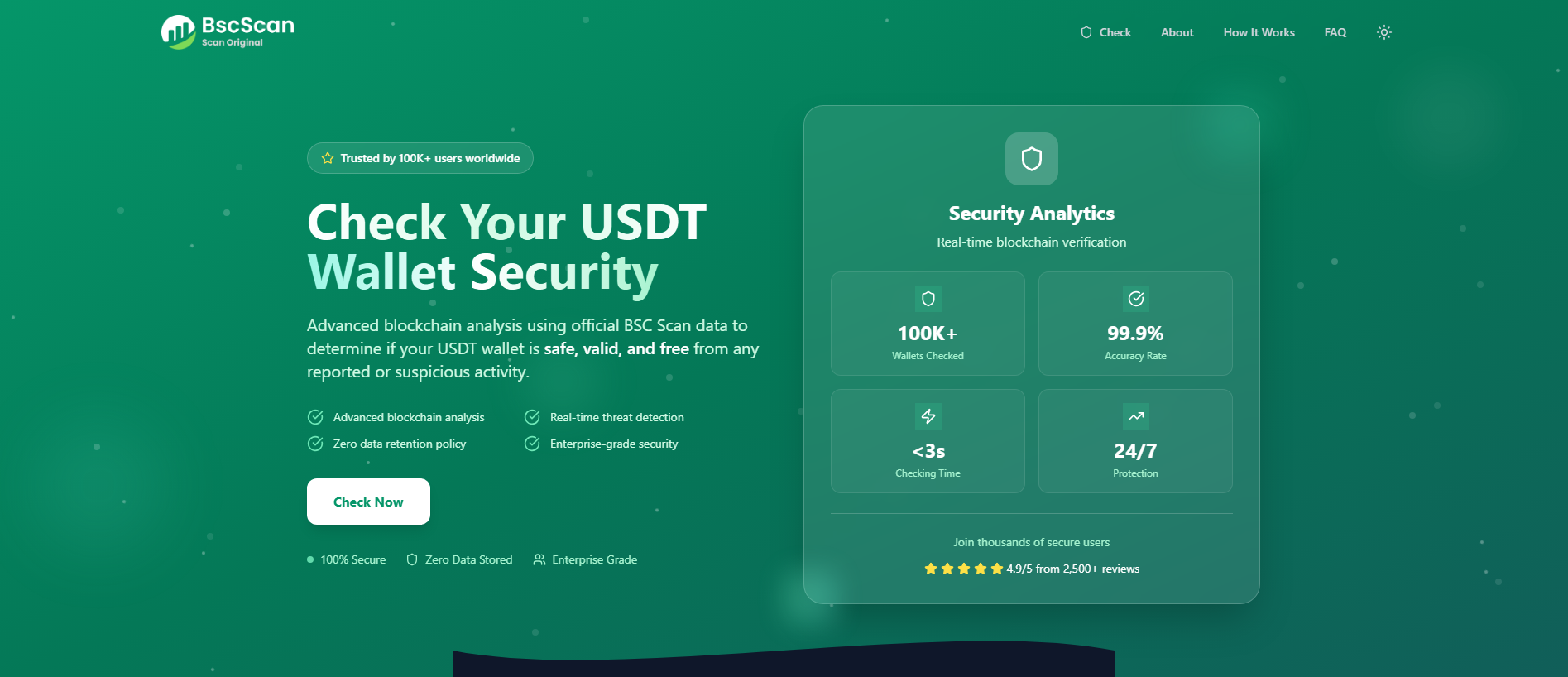 Screenshot of checktrustwallet.org