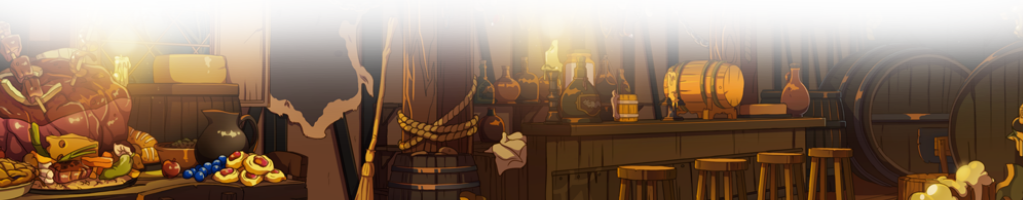 lower half of roadside tavern scene