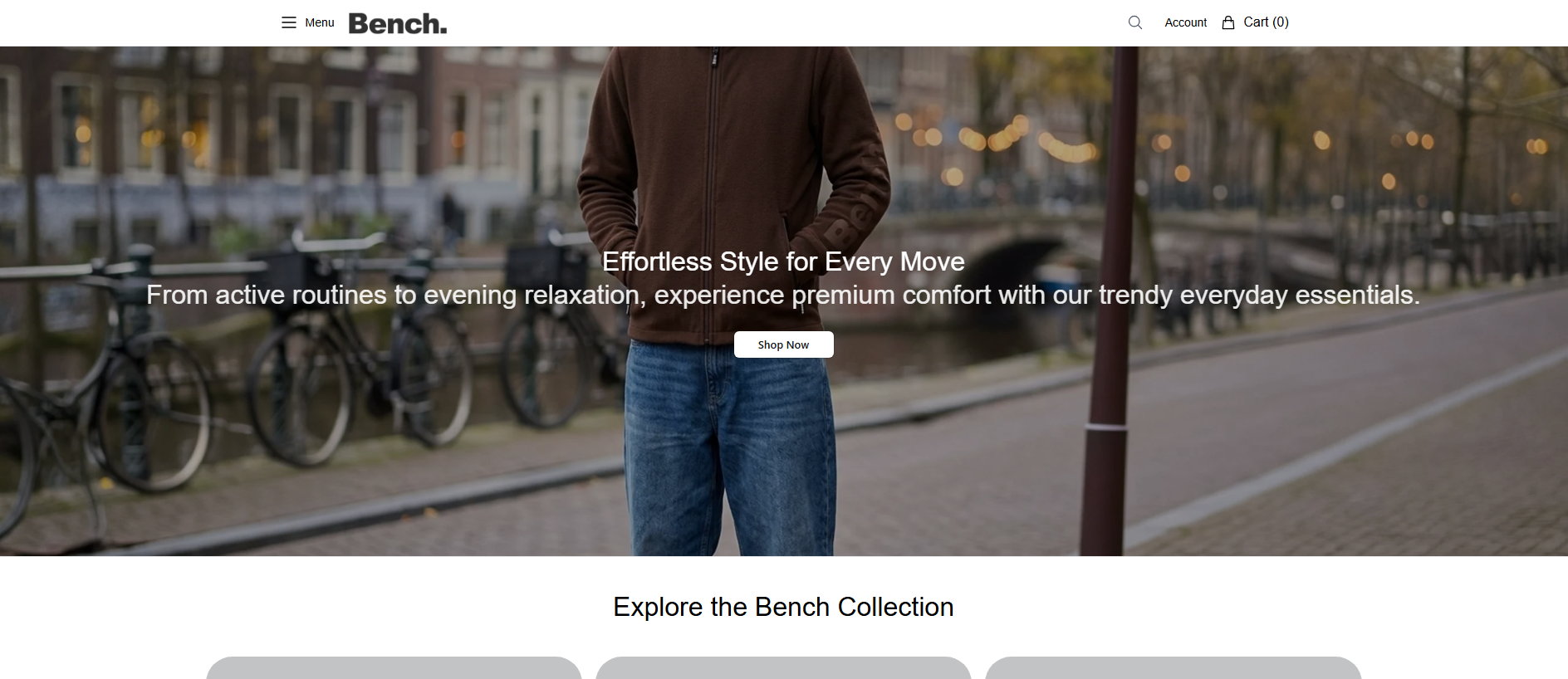Stored capture of benchstore.shop