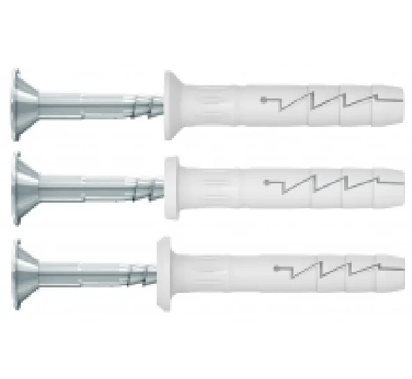 Lot de 25 chevilles nylon Ø 5 mm avec vis