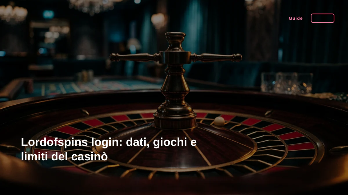Lordofspins login: dati, giochi e limiti del casinò