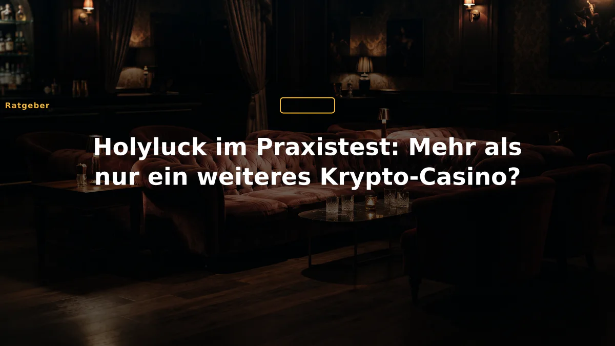 Holyluck im Praxistest: Mehr als nur ein weiteres Krypto-Casino?