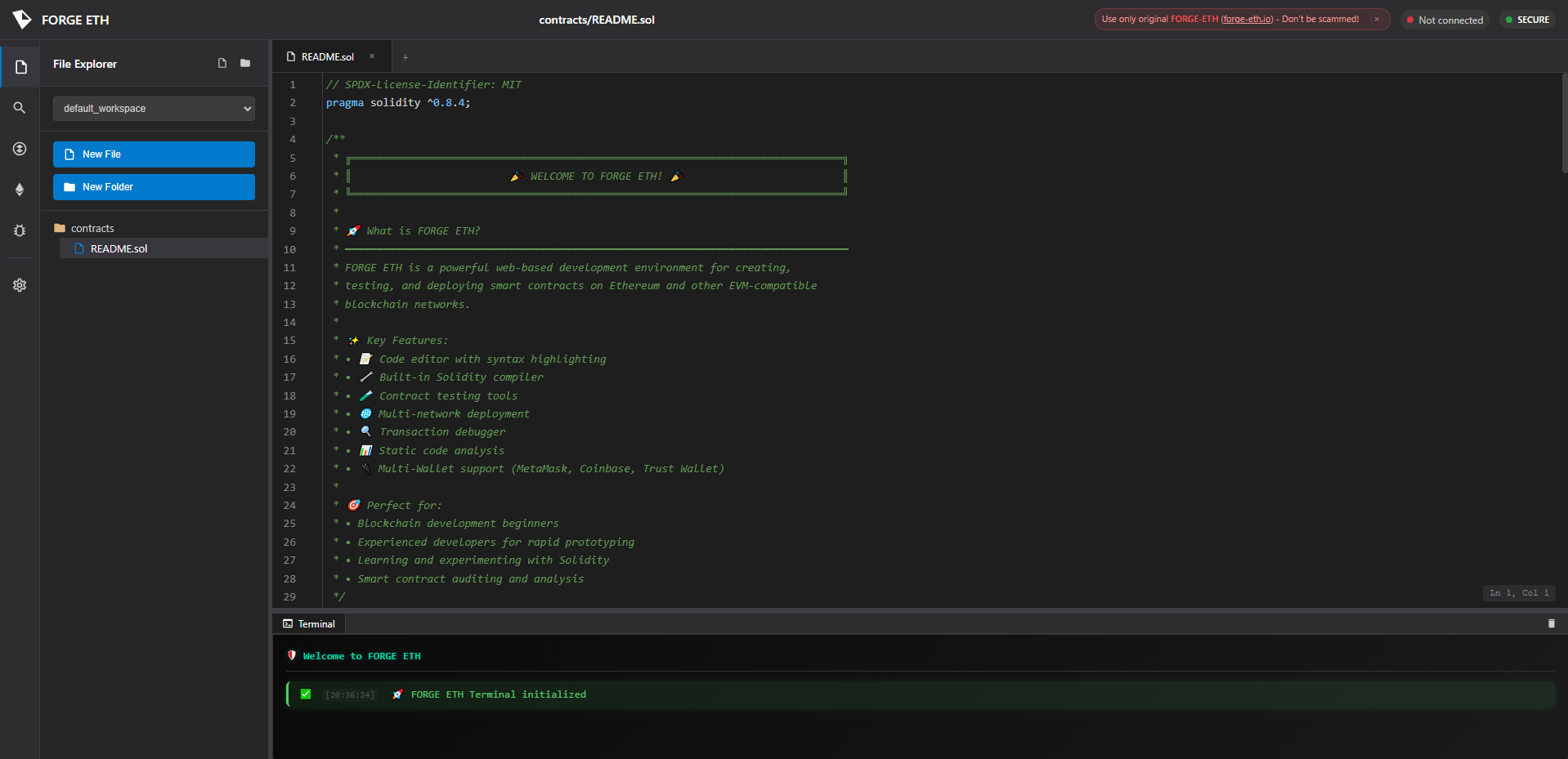 Stored screenshot of forge-eth.digital
