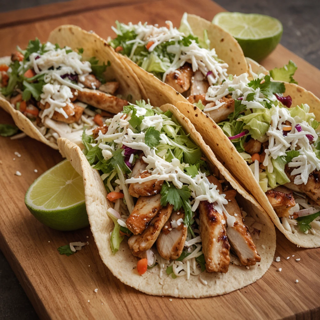 Honey Garlic Chicken Taco Salad