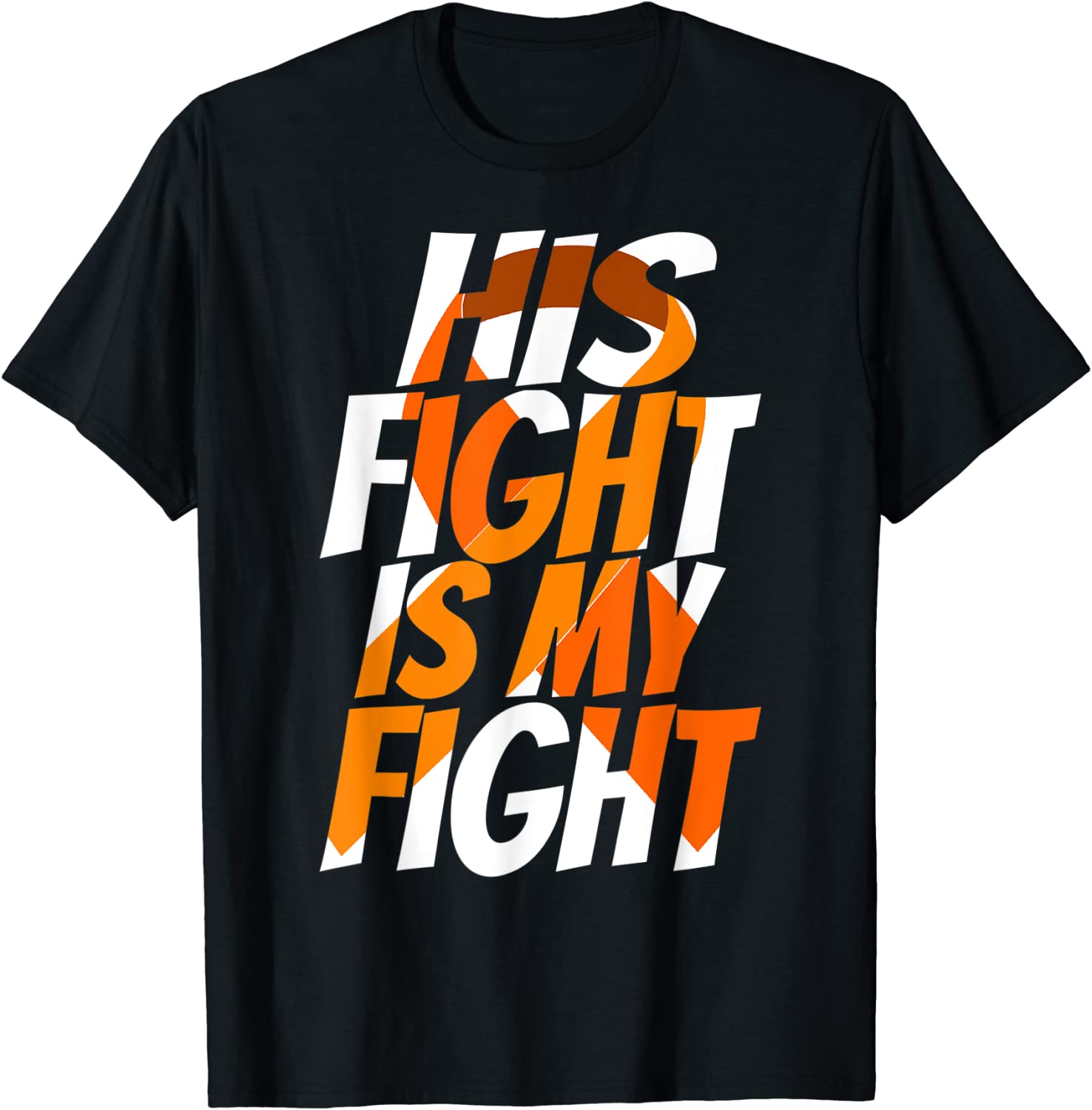 Orange Ribbon Multiple Sclerosis Awareness For Him Unisex T-Shirt