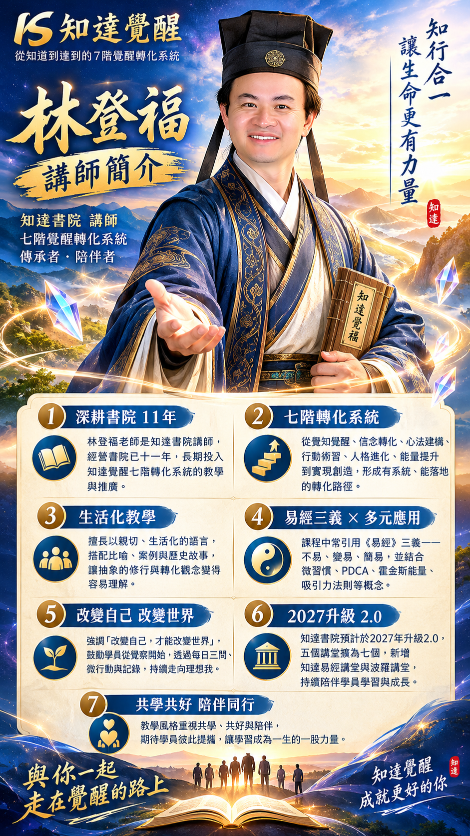 知達覺醒講師林登福介紹海報