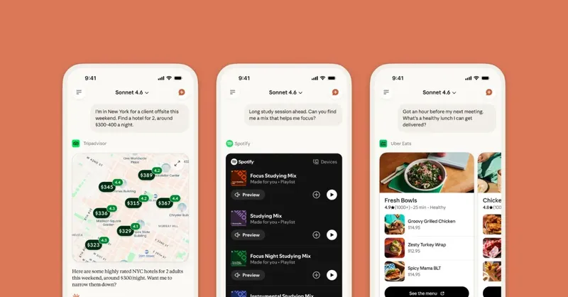Claude теперь подключается к Spotify, Uber Eats и TurboTax