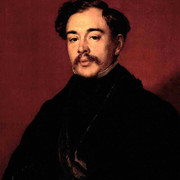 Портрет неизвестного в черном сюртуке (Веревкина) 1850