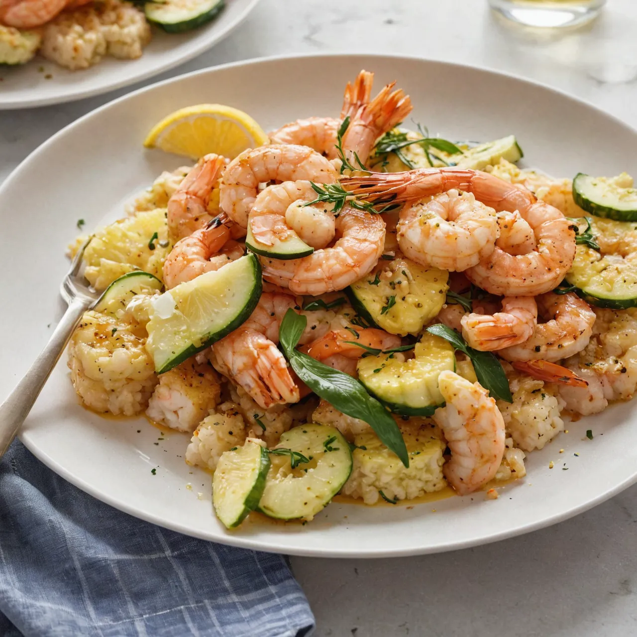 oven-baked shrimp and zucchini recipe