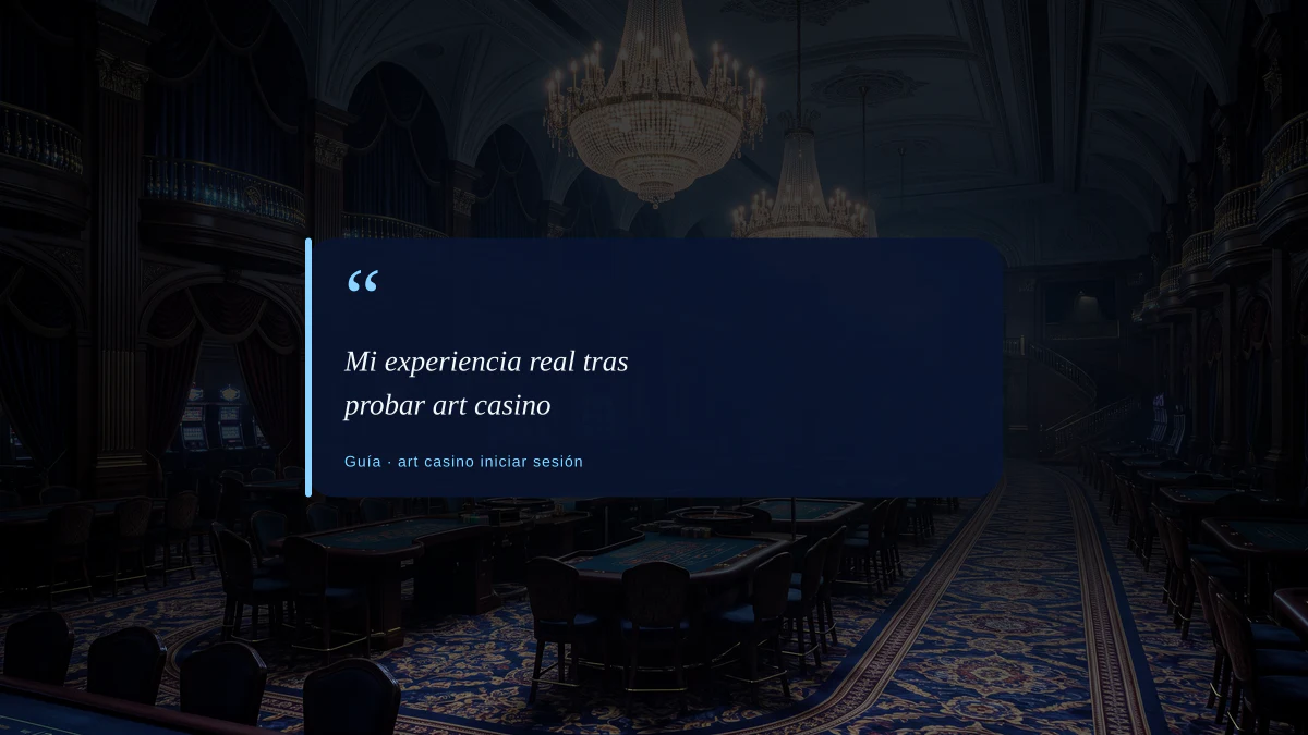 Mi experiencia real tras probar art casino