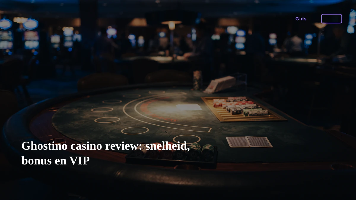Ghostino casino review: snelheid, bonus en VIP