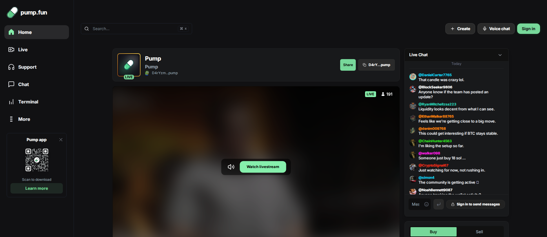Stored capture of pump-funs.streamingslive.xyz