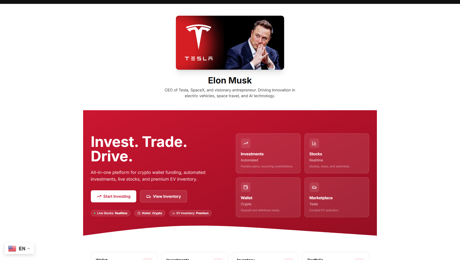 Stored capture of teslacapx.live
