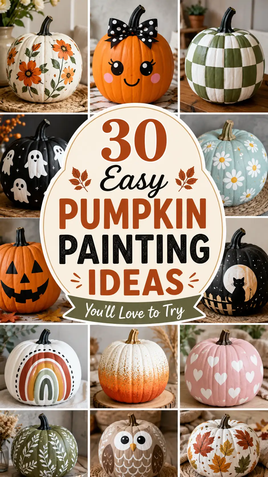 30 Easy Pumpkin Painting Ideas You’ll Love to Try 30 Easy Pumpkin Painting Ideas You’ll Love to Try