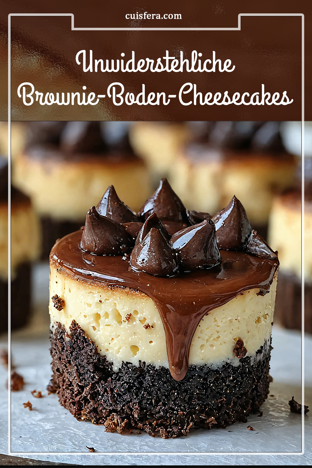 Unwiderstehliche Brownie-Boden-Cheesecakes