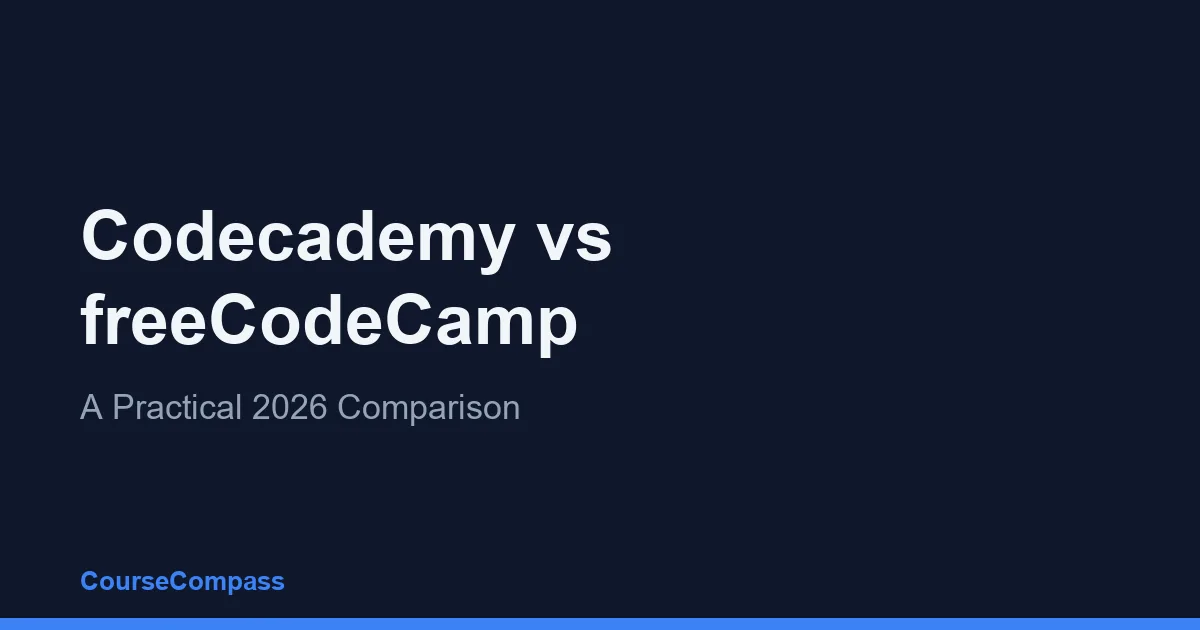 Codecademy vs freeCodeCamp