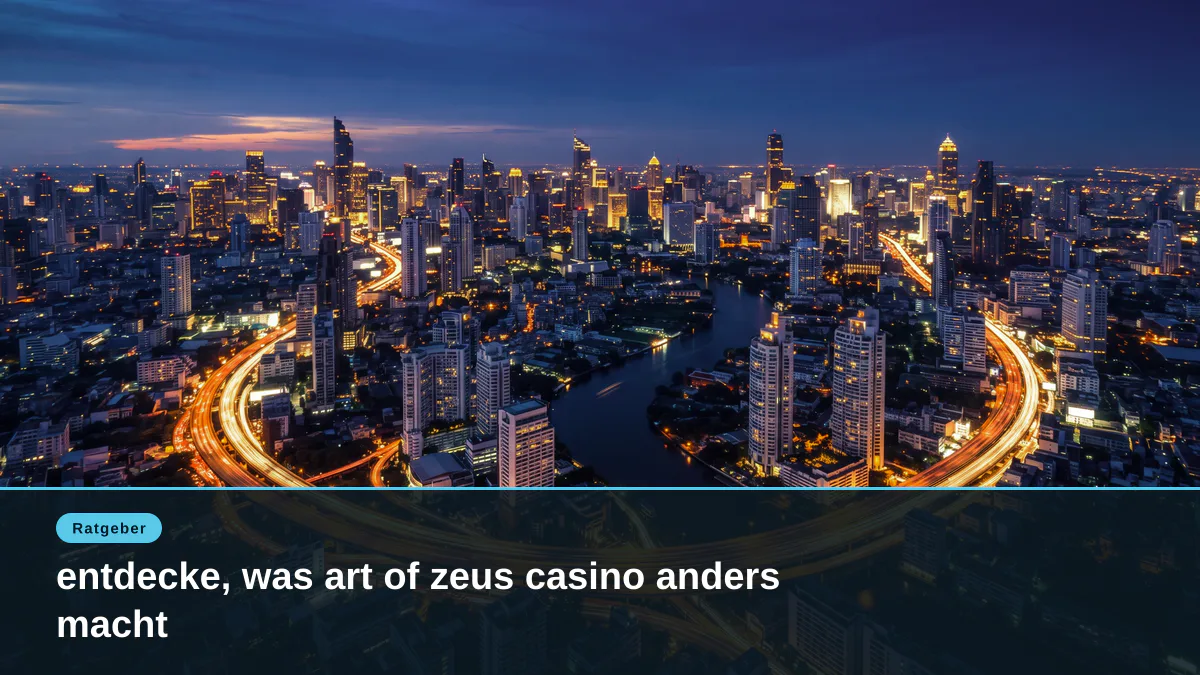 entdecke, was art of zeus casino anders macht