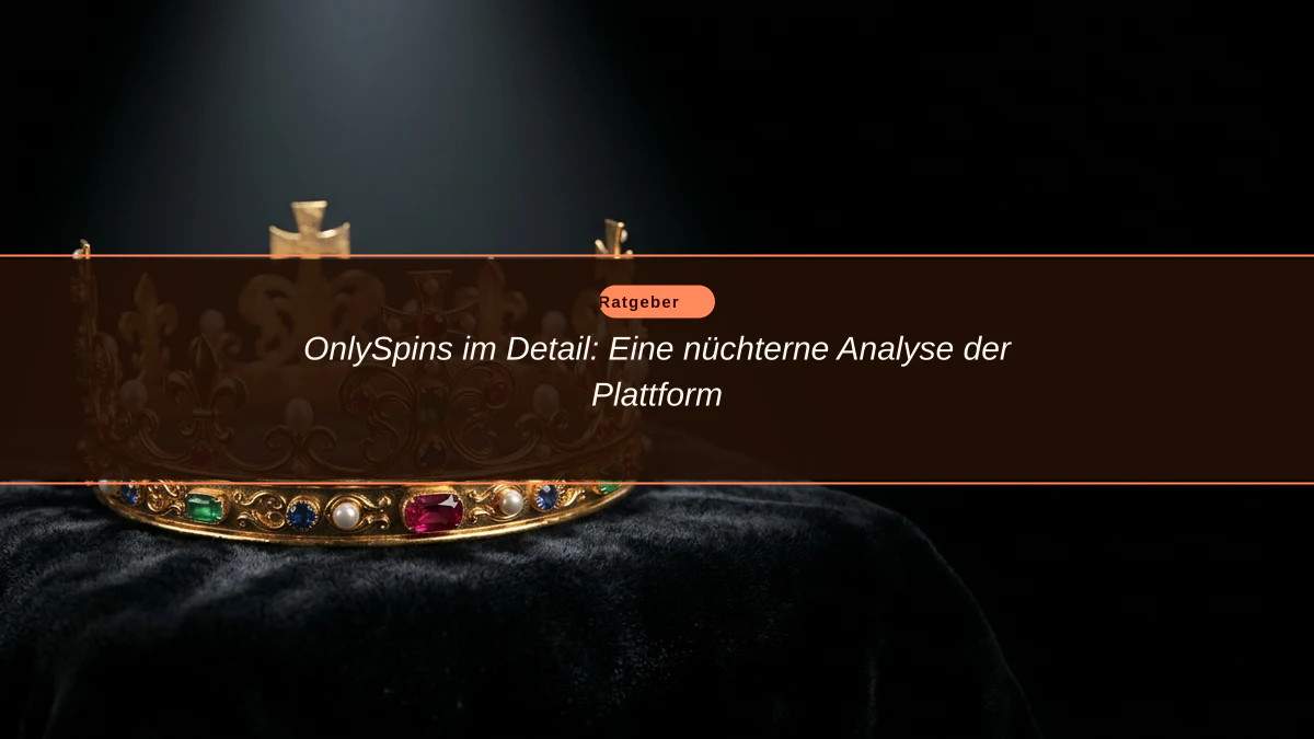 OnlySpins im Detail: Eine nüchterne Analyse der Plattform