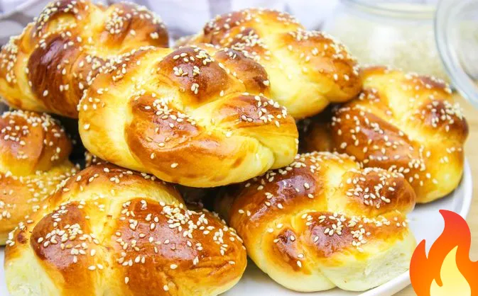 Постер Воздушные булочки с кунжутом