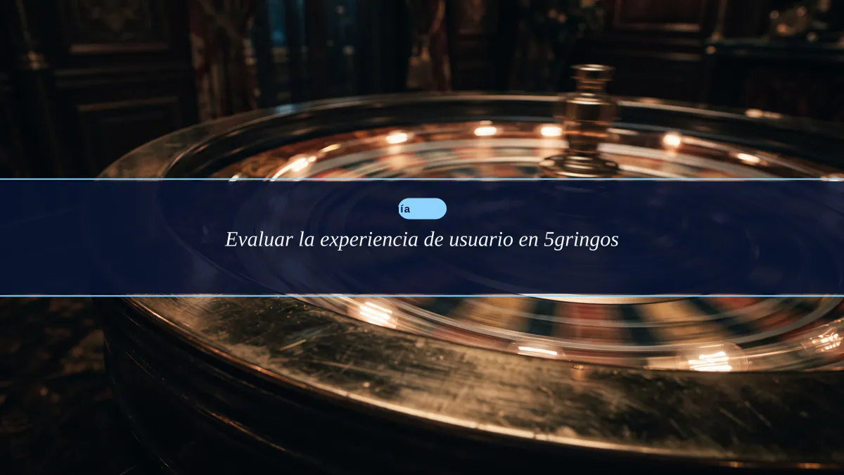 Evaluar la experiencia de usuario en 5gringos