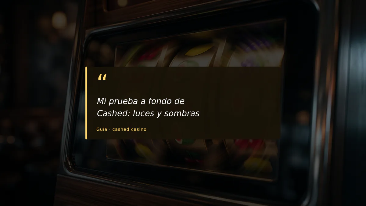 Mi prueba a fondo de Cashed: luces y sombras