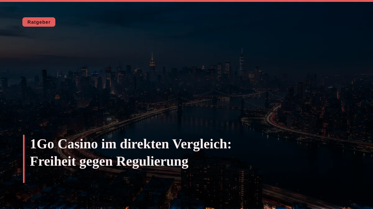 1Go Casino im direkten Vergleich: Freiheit gegen Regulierung